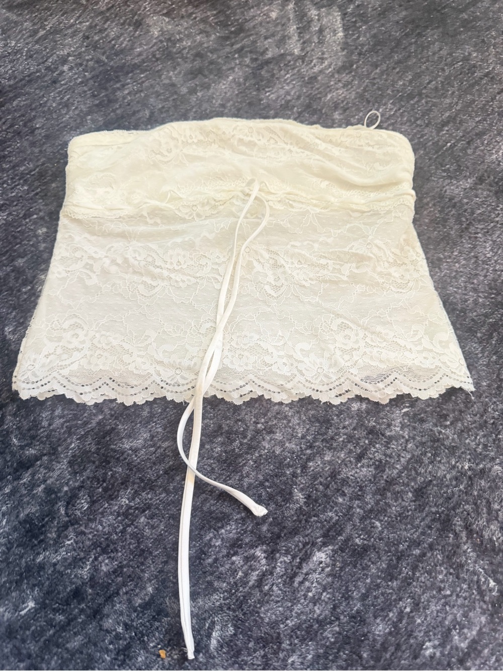 Lace Bandeau Tube Top in Cream — Women Intimates & Sleepwear